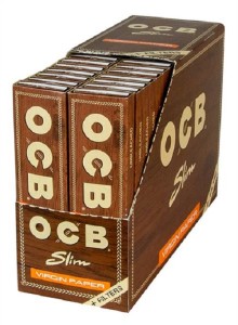 Full Box OCB Unbleached Slim Virgin Papier + Filtertips