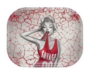 Dreh-Tablett - Rolling Tray, MINI, "DANK DIVA"