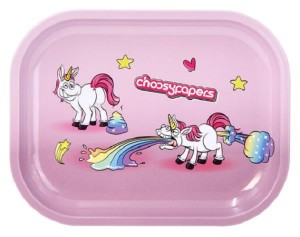 Set aus Drehtablett mini "choosypapers - Unicorn" Papers und J-Tube