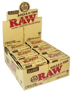 1 Box  RAW®  Connoisseur King Size Rolls vorgedrehte...