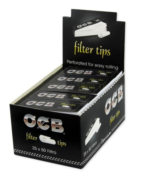 Full Box (25x) OCB Black Filtertips