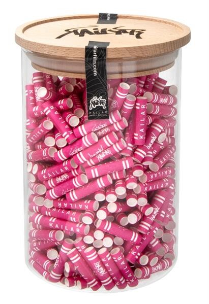 Kailar Cellulose Aktivkohle-Filter Slim ø 5,9mm, PINK 500er Glas