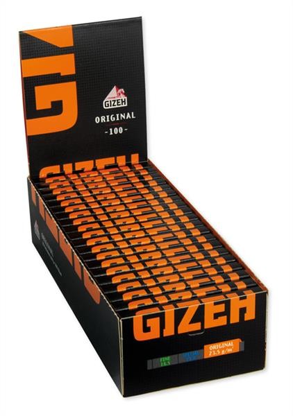 1 Full Box (20 Heftchen) Gizeh (BLACK)  Regular Magnet Papier -100-