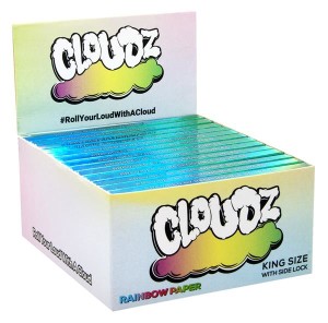 Display Cloudz RAINBOW King Size SLIM Zigarettenpapier +...