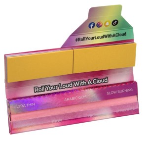 Cloudz PINK King Size SLIM Zigarettenpapier + Rainbow...