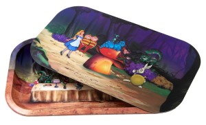 2teilig Set  Rolling Tray small mit  magnetischer Abdeckung  Alice