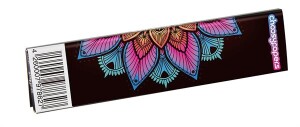 Choosypapers Set Mandala | 2x King Size Slim Papers + Drehmaschine 130mm Schwarz