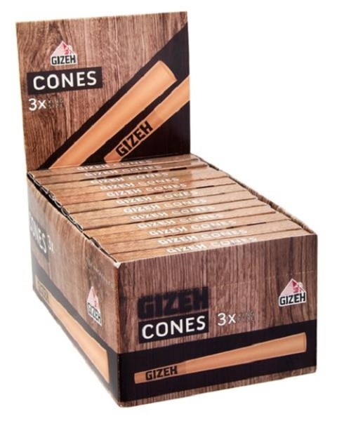 GIZEH Brown King Size Papercones + Tips