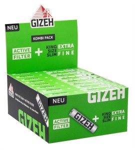 1 Box Gizeh BLACK King Size Slim Papers +...