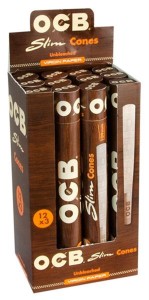 Box OCB Premium Slim Unbleached Cones