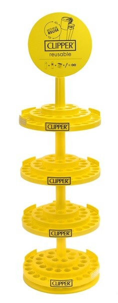 Clipper® Aufsteller für 192 Feuerzeuge  4 Etagen Karussell drehbar