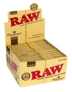 1 Box RAW Classic Connoisseur King Size Slim und Tips