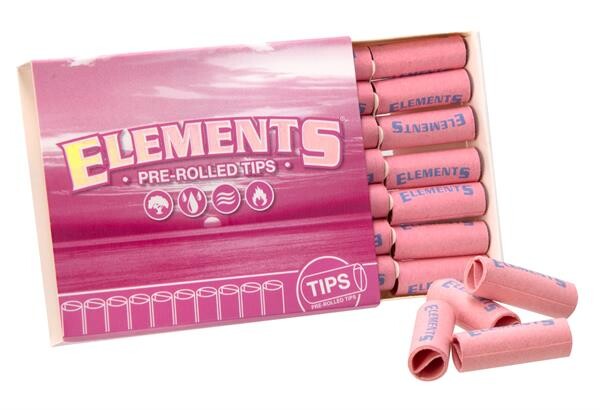 Elements PREROLLED Pink Filtertips