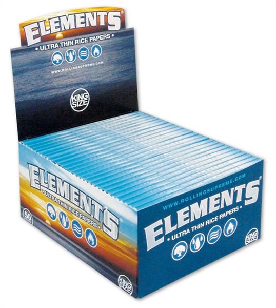 1 Box Elements King Size  Ultra Thin Papier