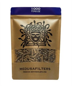 MEDUSA Aktiv-Cellulose-Filter ø 6mm Aktivkohlefilter, 1000er Beutel