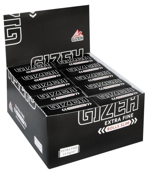 Gizeh EXTRA FINE (Black) Slim Rolls