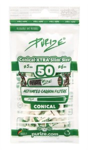 PURIZE® Conical XTRA Slim Size Aktivkohlefilter,...