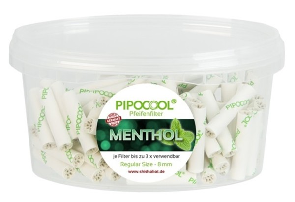 PipoCool Kieselerde Filter Regular Menthol ø 8mm 100er