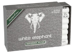 White Elephant ø 9mm, Super Mix Aktivkohle & Meerschaum Filter