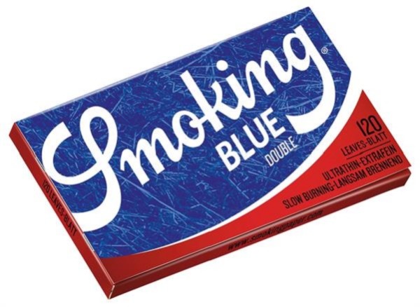 Smoking Blue Single Wide Double Zigarettenpapier