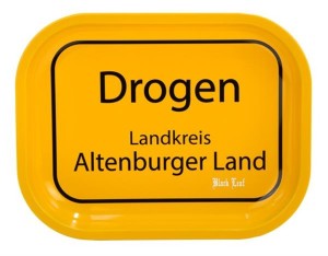 Dreh-Tablett - Rolling Tray mini Ortsschild...