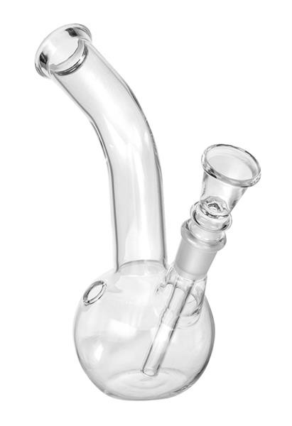 Glas-Bong "Bubble Bent Neck Mini", ca. 21cm