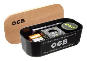 OCB Aufbewahrungsbox mit Drehtablett und Raucherset