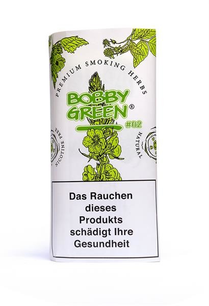 BOBBY GREEN #02 Premium Smoking Herbs Kräutermischung-Tabakersatz, 20g