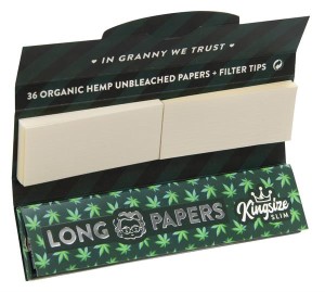 Grannys Organic Long King Size SLIM Zigarettenpapier und...