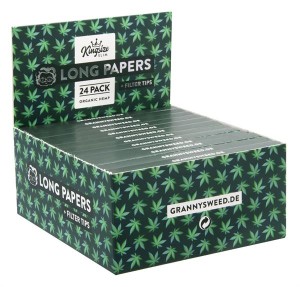 Box Grannys Organic Long King Size SLIM Zigarettenpapier...