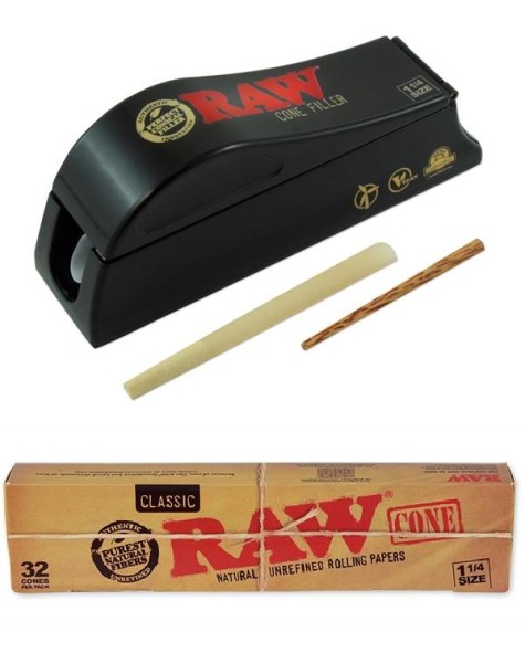 RAW™ 1 1/4 Papercones + RAW®™Cone Filler