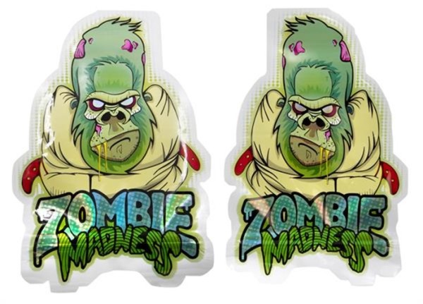 10x Mylar Bag Geruchsstopp Beutel LEER Small "Zombie Madness" Cali Bag