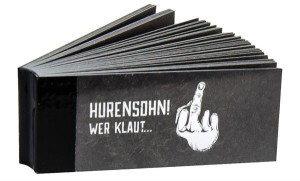 1 Box Filtertips "Hurensohn", perforiert, 60x25mm