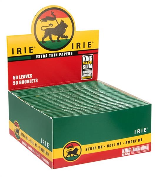 1 Box  IRIE® XTRA Light King Size Slim Papier