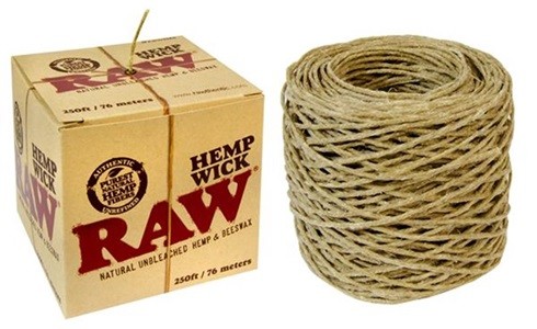 RAW™ Hemp Wick Rolls Ball, 76m (250ft)