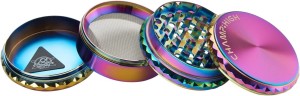 Grinder/Polinator, 65mm, 4-teilig, "Rainbow" Aluminium