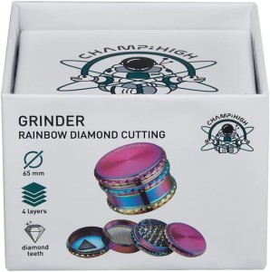 Grinder/Polinator, 65mm, 4-teilig, "Rainbow" Aluminium