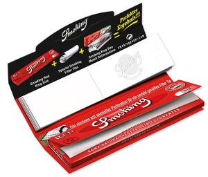 1 Box Smoking RED  King Size  Papier  + Filtertips