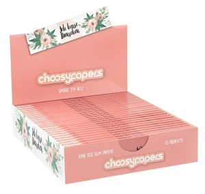 1 Box Choosypapers King Size Slim Zigarettenpapier "Ich hasse Menschen"