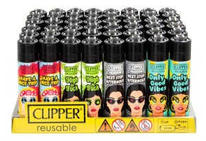 1x Clipper® Feuerzeuge groß  Girls