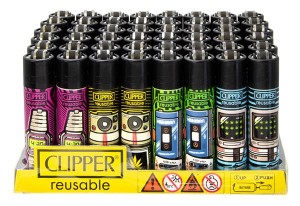 1x Clipper® Feuerzeuge groß 420 Retro