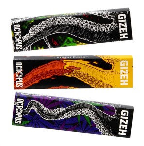 Gizeh (Black) "Octopus" King Size Slim Papier + Tips