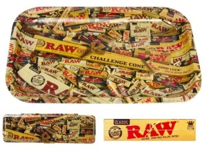 RAW™ Set: Dreh-Tablett "Mixed" + Etui + 4x King Size Slim