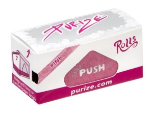 1 Box PURIZE® PINK Rolls Zigarettenpapier auf der Rolle