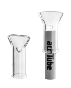 Glass Tip flach, ø 8mm hochwertiges Glas-Mundstück
