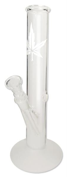 Glas Bong, 26cm, Sand Leaf