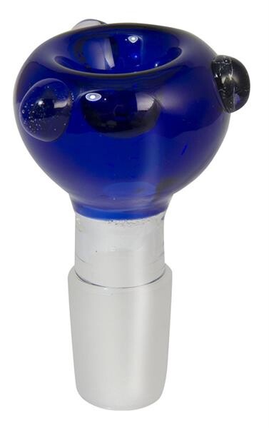 Glaskopf, 18,8mm rund, blau