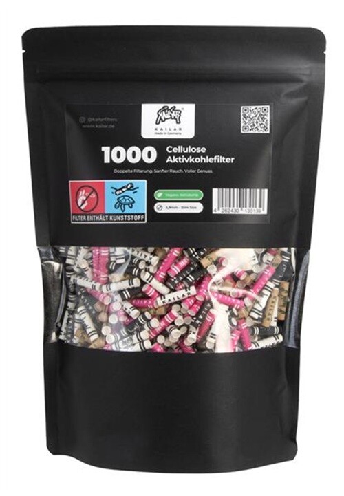 Kailar Cellulose Aktivkohle-Filter Slim Ø 5,9 mm...