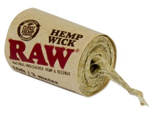 RAW™ Hemp Wick 300cm – Natur-Hanf Docht umweltfreundlich
