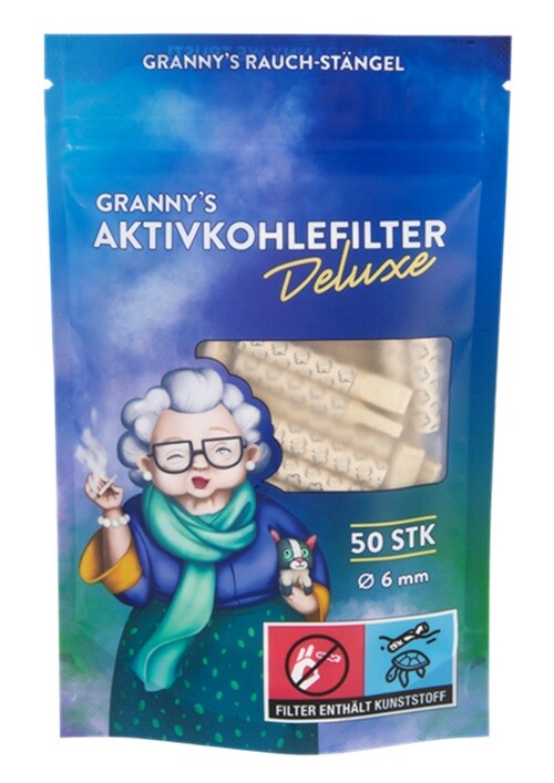 GRANNYS Weed Deluxe Aktivkohlefilter 6mm – 50er...